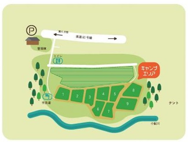 キャンプ場図