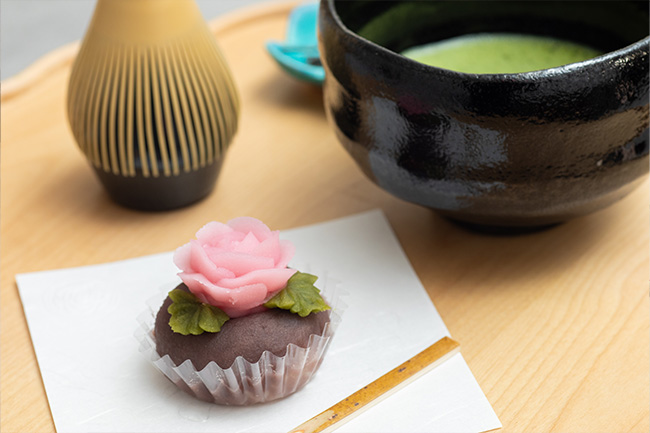 抹茶とおはぎ