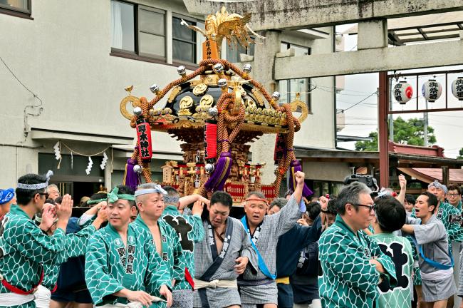 厚木神社のお祭りの写真