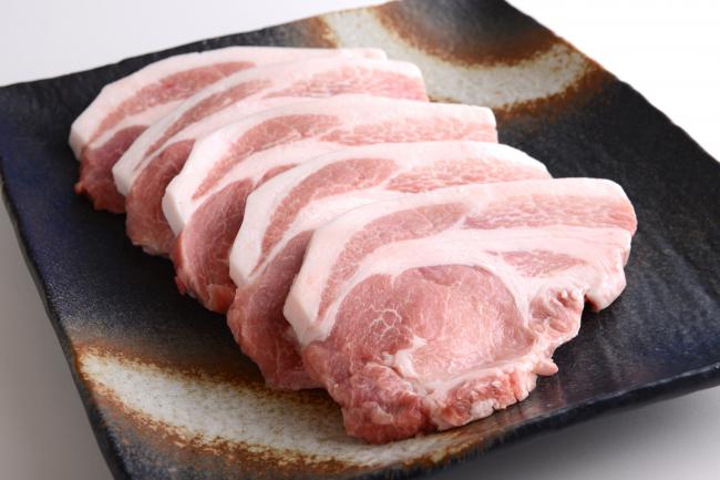 うすいファームのあつぎ豚の肉の写真