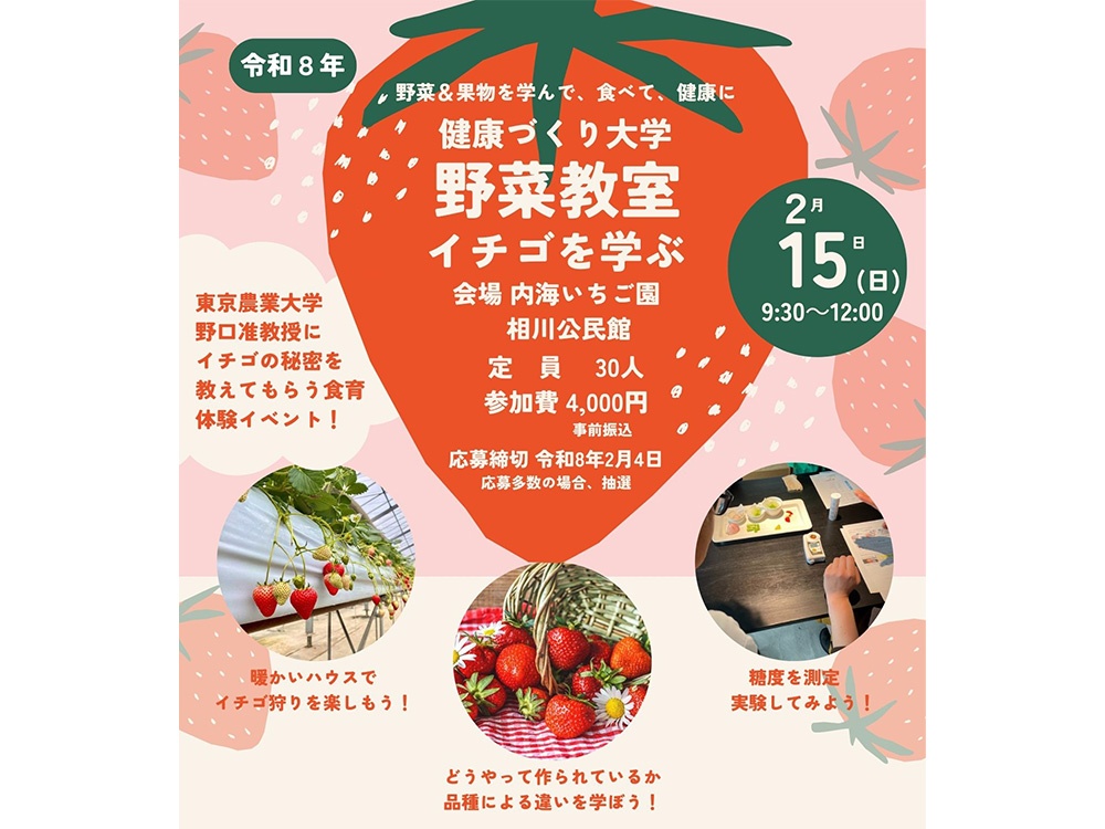 野菜教室「いちごを学ぶ」
