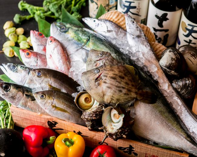 寿司居酒屋七福の鮮魚の写真
