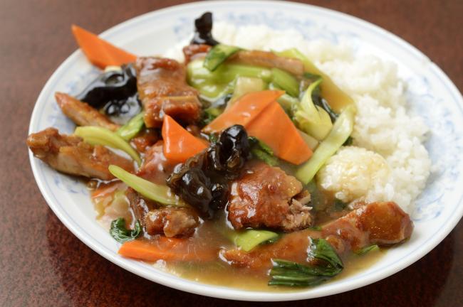 慶福楼のパイコーあんかけご飯の写真
