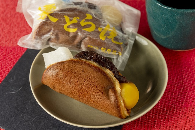 食べ応えがある「栗どら焼き」の画像