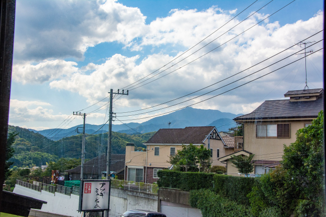 大山の雄姿を望めますの画像