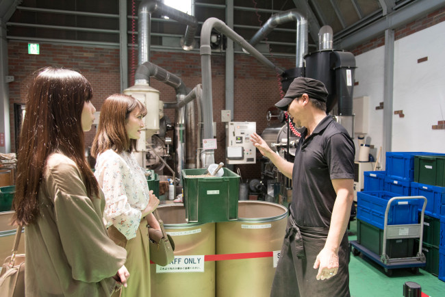 焙煎工場を見学できますの画像