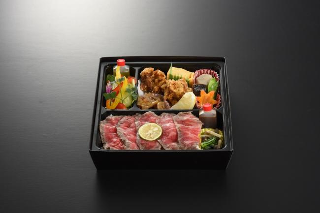 冬のお肉弁当の画像