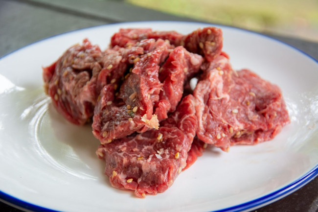 ハラミ100g430円の画像