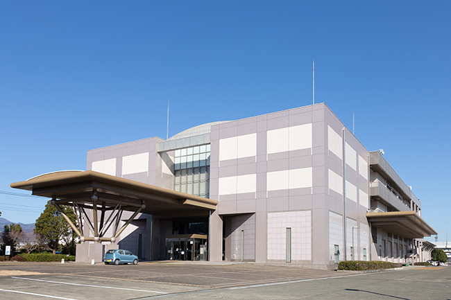 広大な敷地は災害時における県の応急活動体制と中央基地の拠点にの写真