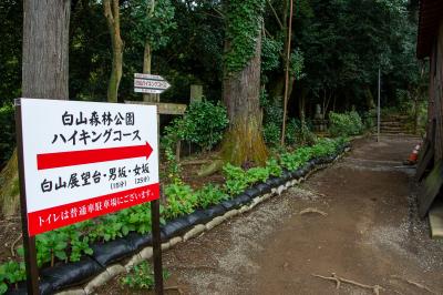 白山展望台への案内板