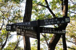 巡礼峠の分岐案内