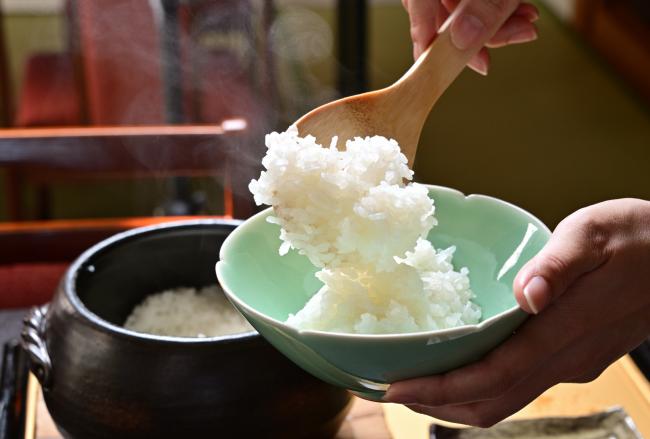 釜焚きご飯の写真