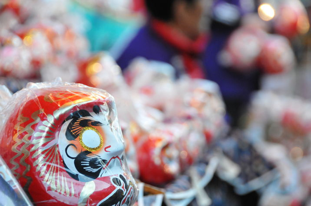 六夜祭・だるま市の写真