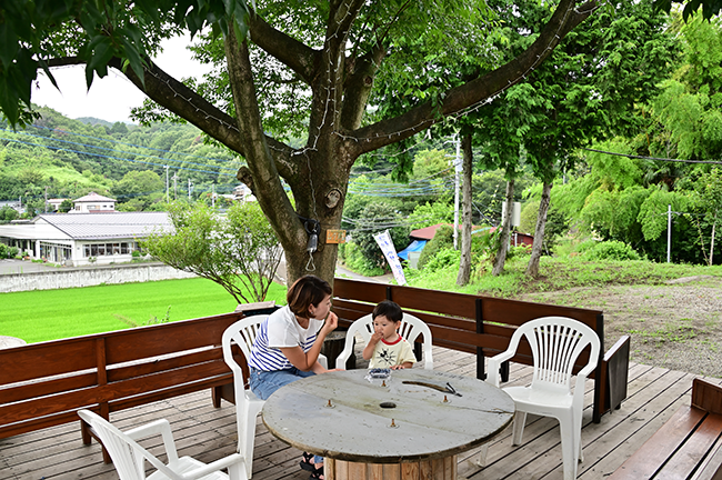 厚木農園　ベンチ