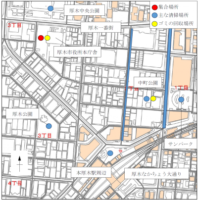 清掃場所地図