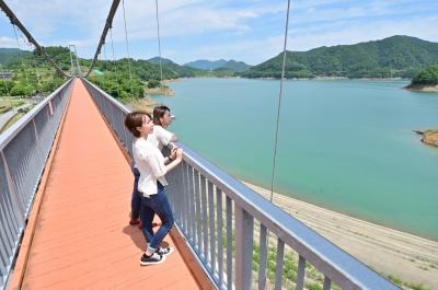 大つり橋からの宮ヶ瀬湖