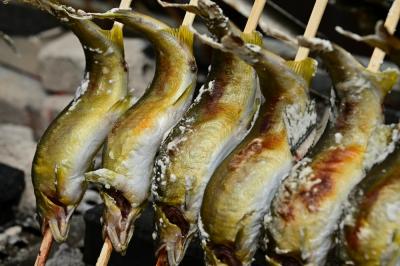 鮎の塩焼きの写真