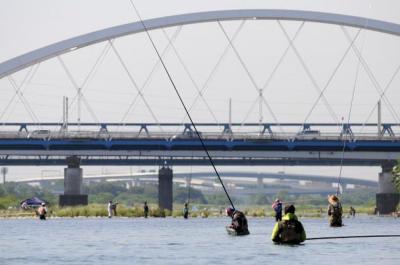 アユ釣りの写真