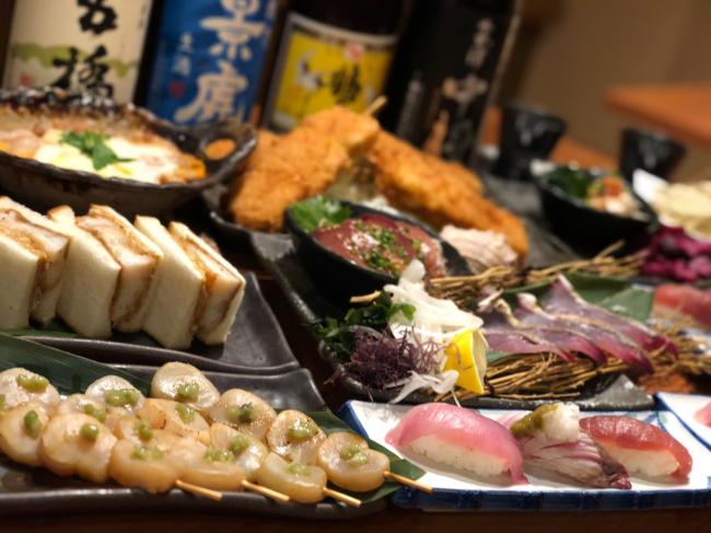 寿司居酒屋七福の宴会料理の写真